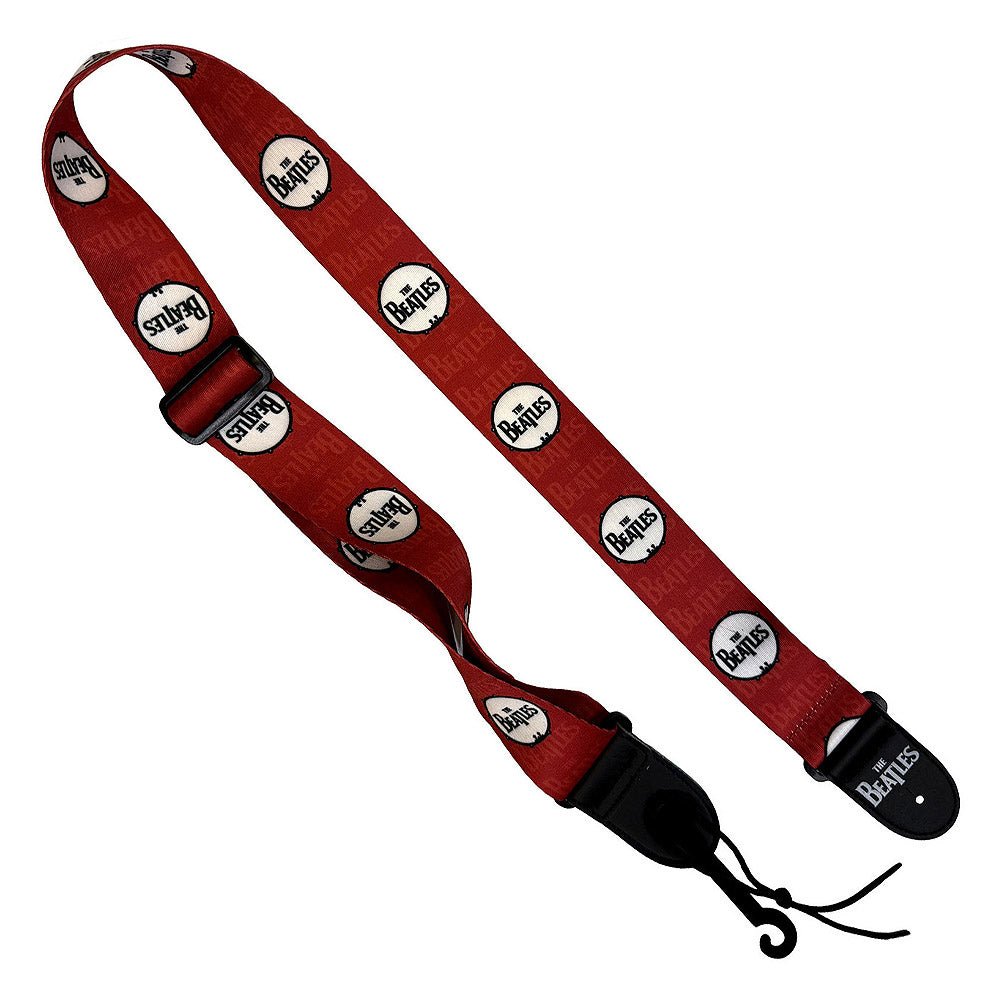 THE BEATLES ビートルズ (結成 65周年 ) - Drop T Drum / レッド / ギターストラップ - PGS